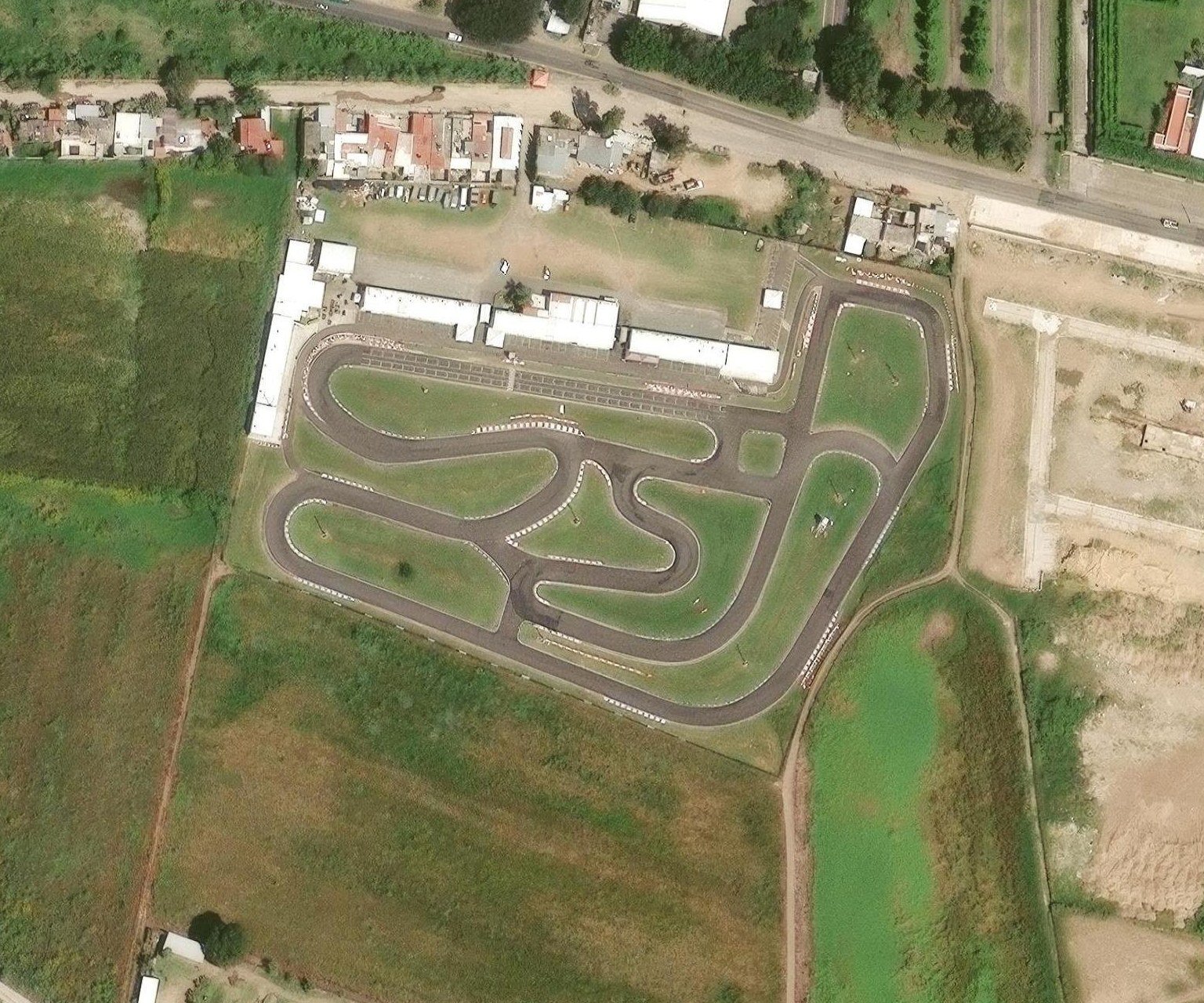 Vista satelital de Kartódromo Óscar Casillas