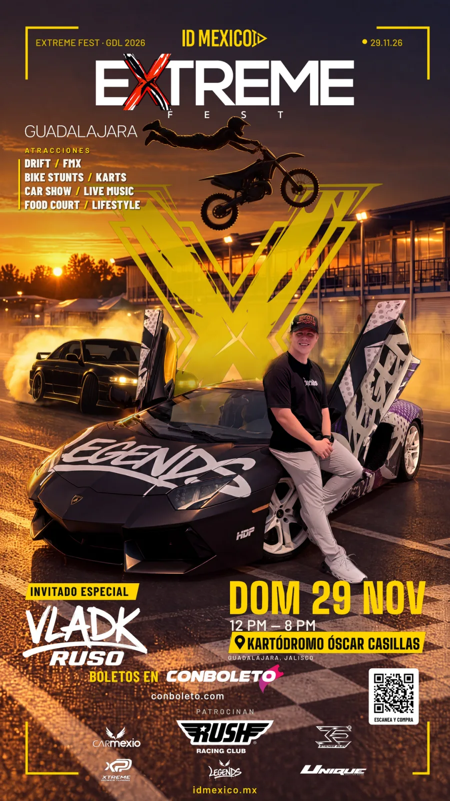 Cartel Extreme Fest Guadalajara, 29 de noviembre de 2026