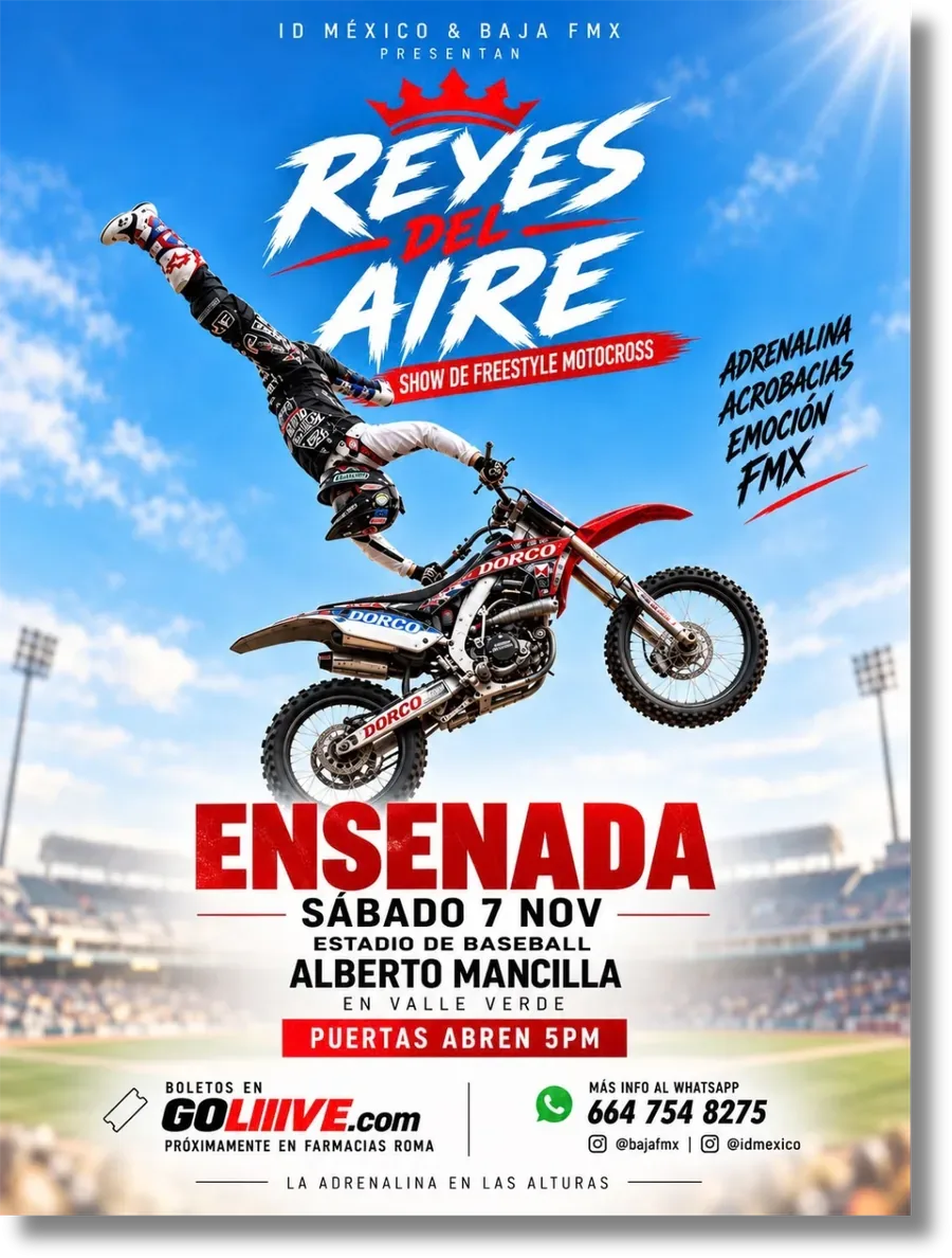 Cartel Reyes del Aire · Ensenada